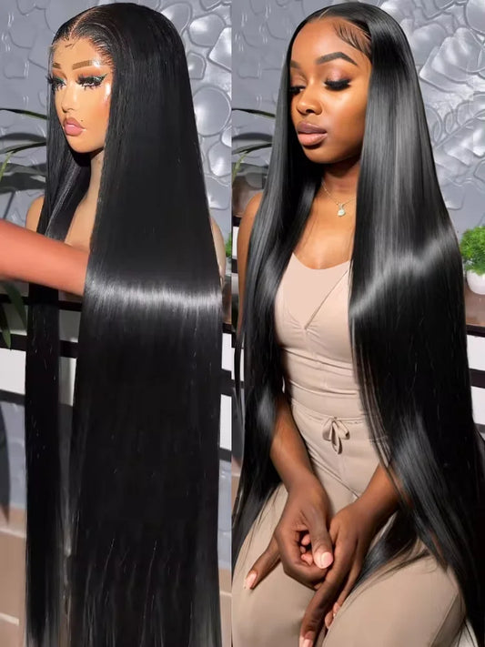 HD Transparent Bone Lace Wig — 100% Virgin Brazilian Human Hair